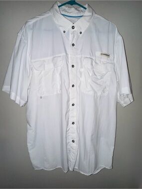 Magellan Outdoors Men's Short Sleeve Fishing Shirt White - L